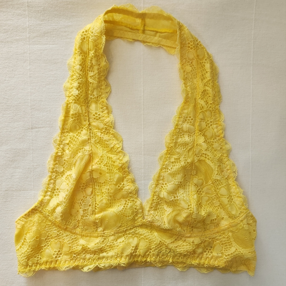 Free People Yellow Bralette